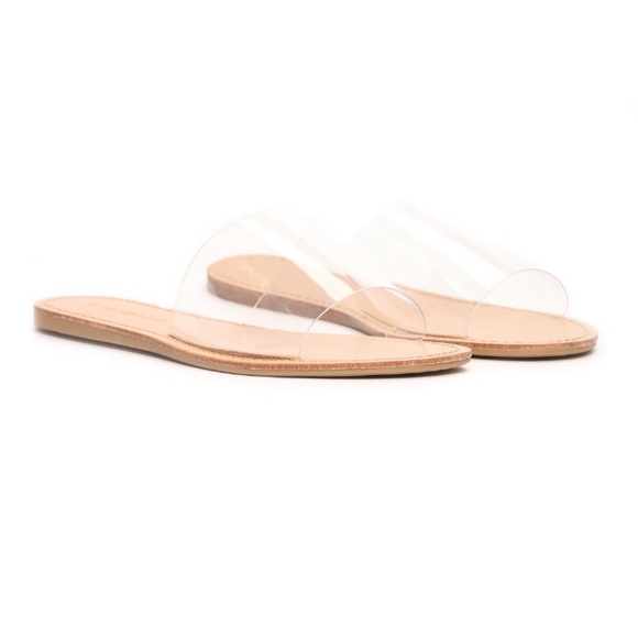 clear sandals fashion nova
